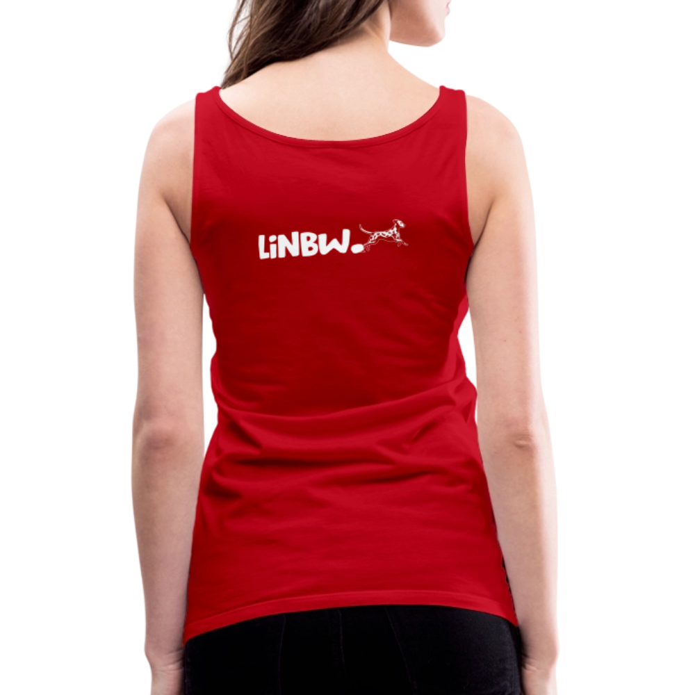 LiNBW. Frauen Tank-Top Life is not just black and white - Rot