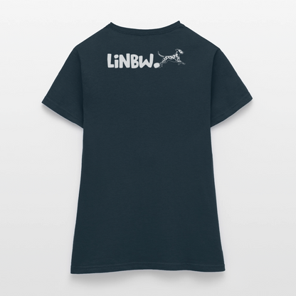 LiNBW. Frauen T-Shirt Dalmatiner Life is not just black and white - Navy