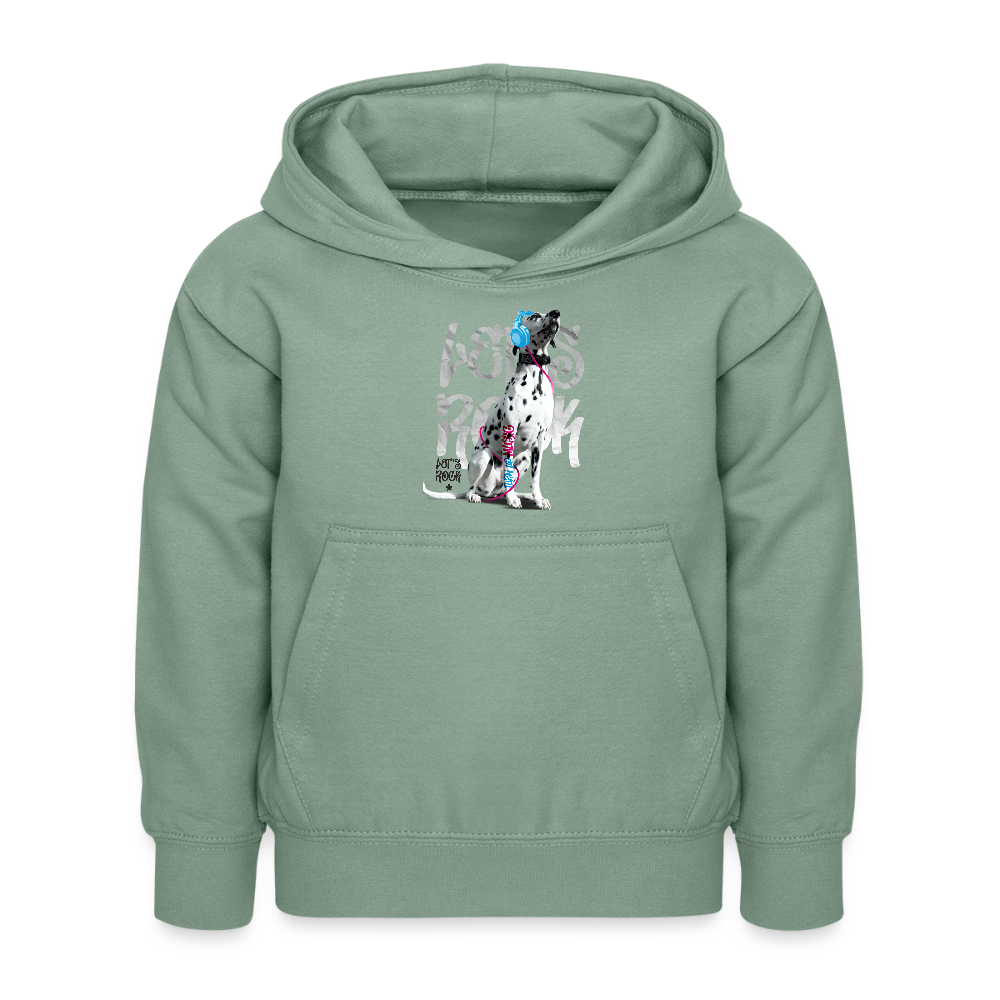 LiNBW. Kinder Hoodie Dalmatiner Let's Rock - Graugrün
