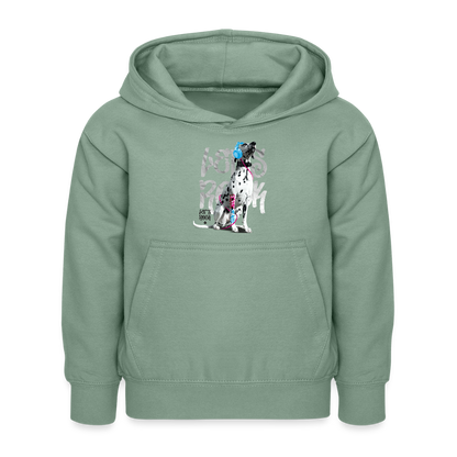 LiNBW. Kinder Hoodie Dalmatiner Let's Rock - Graugrün