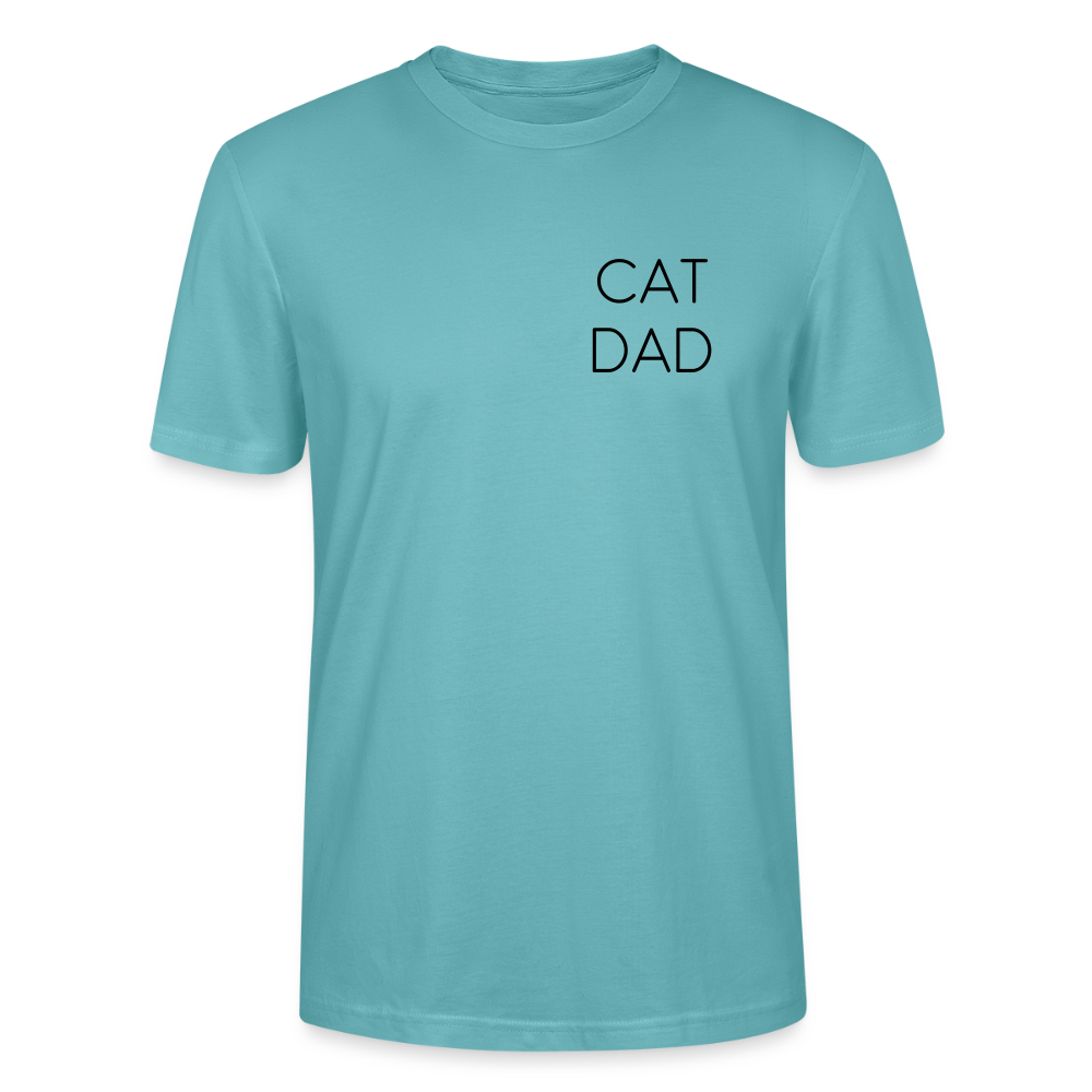 LiNBW. Männer T-Shirt Stolzes Personal einer Katze - Pastelltürkis