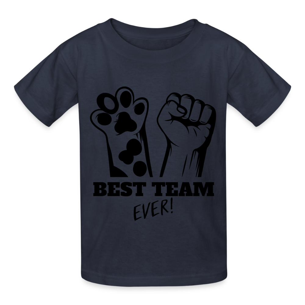 Kinder-T-Shirt – Best Team Ever! | Tierliebe trifft Teamgeist - Navy