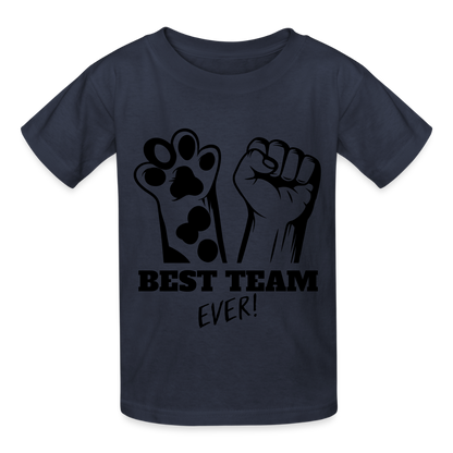 Kinder-T-Shirt – Best Team Ever! | Tierliebe trifft Teamgeist - Navy