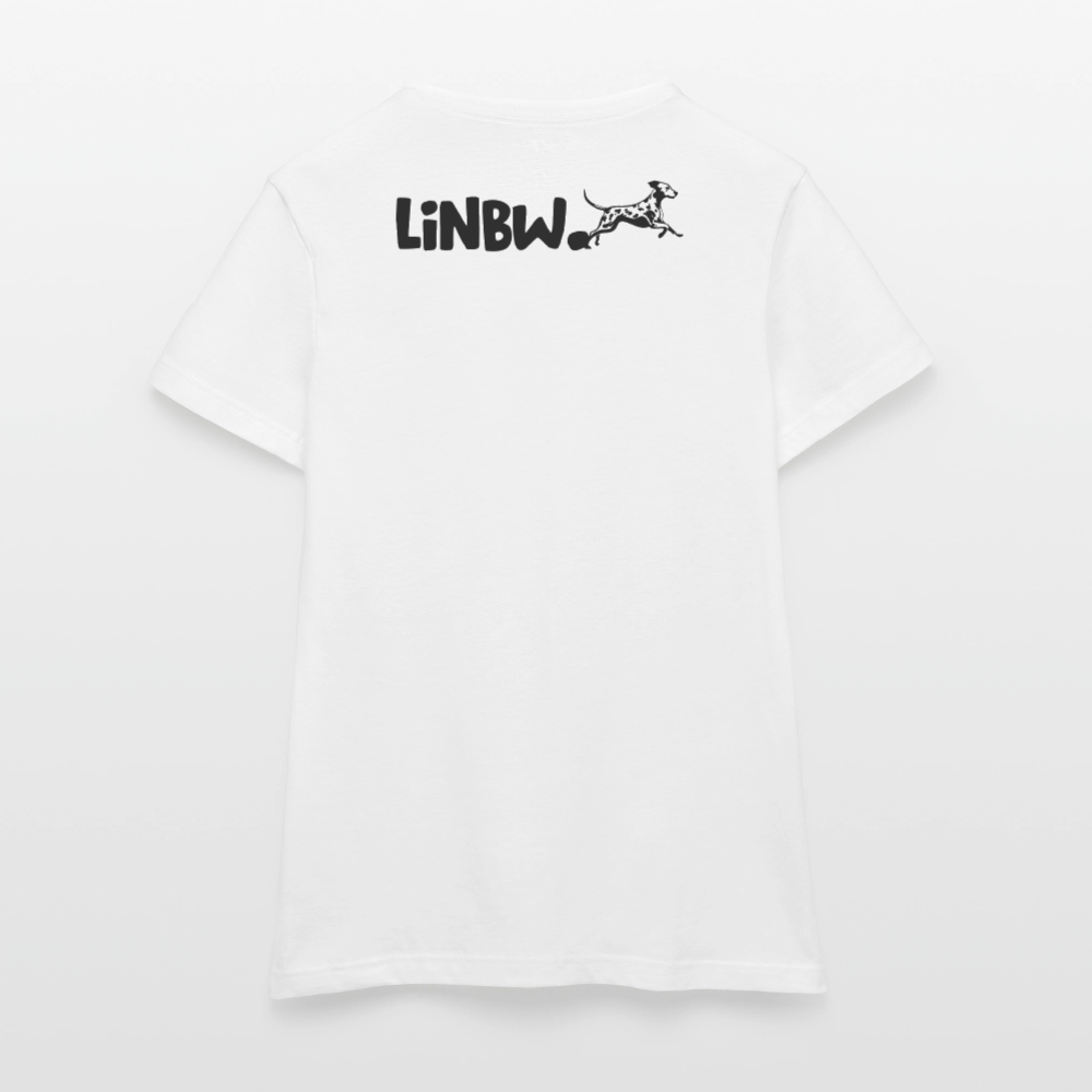 LiNBW. Frauen T-Shirt Life is not just black and white - Weiß
