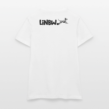 LiNBW. Frauen T-Shirt Life is not just black and white - Weiß