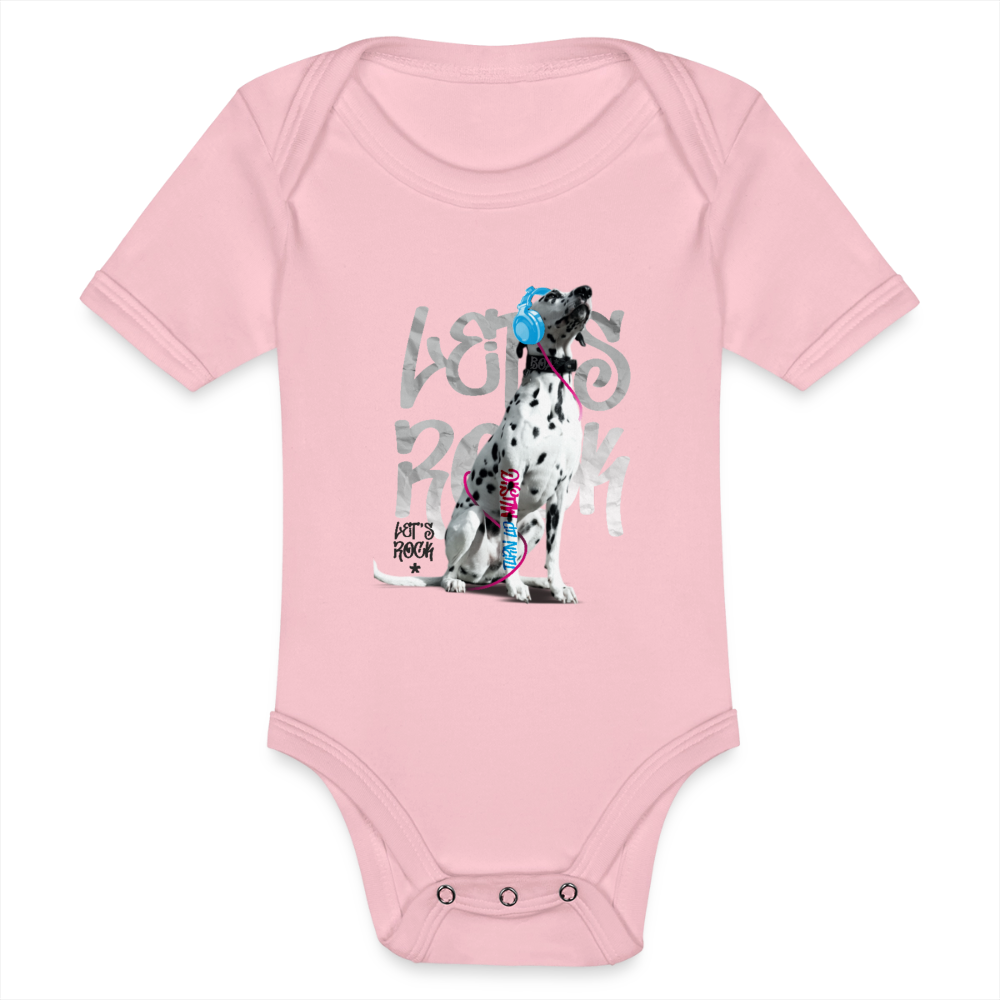 LiNBW. Body Kurzarm Dalmatiner Let's Rock - Hellrosa