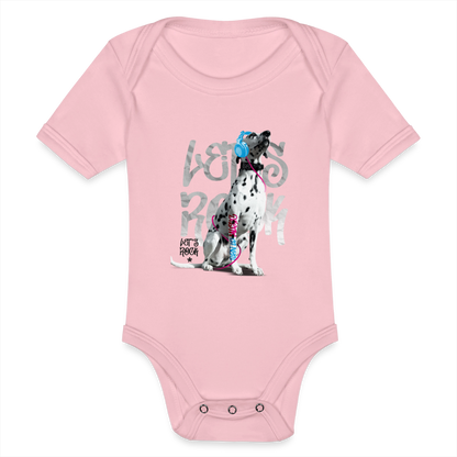 LiNBW. Body Kurzarm Dalmatiner Let's Rock - Hellrosa
