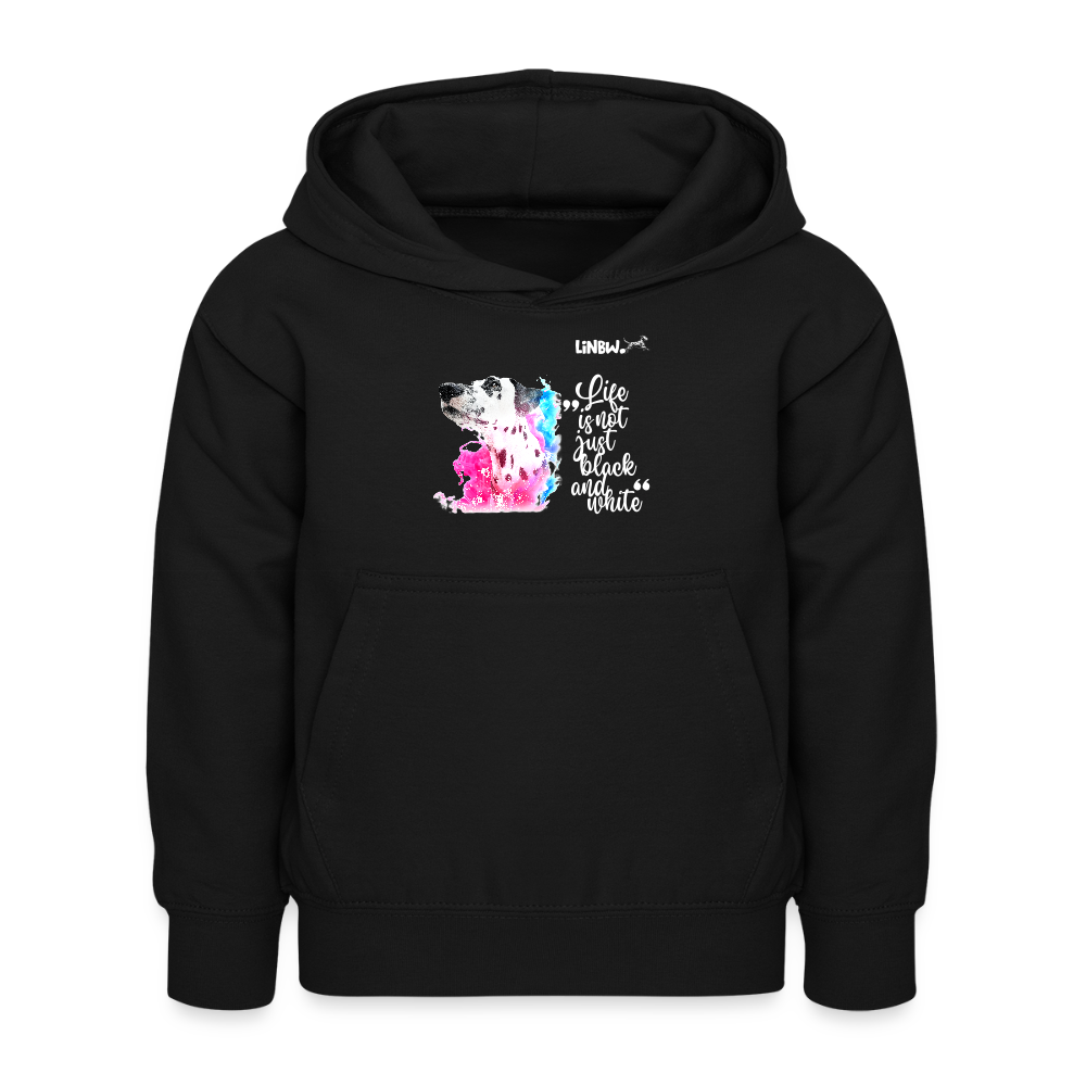 LiNBW. Kinder Hoodie Dalmatiner Life is not just black and white - Schwarz
