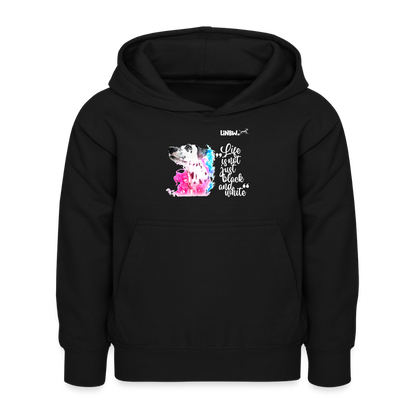 LiNBW. Kinder Hoodie Dalmatiner Life is not just black and white - Schwarz