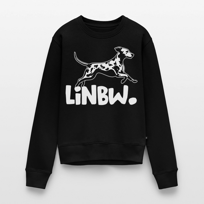Damen Pullover „LINBW Logo“ – Dalmatiner Design – weißer Print 🐾🤍 - Schwarz