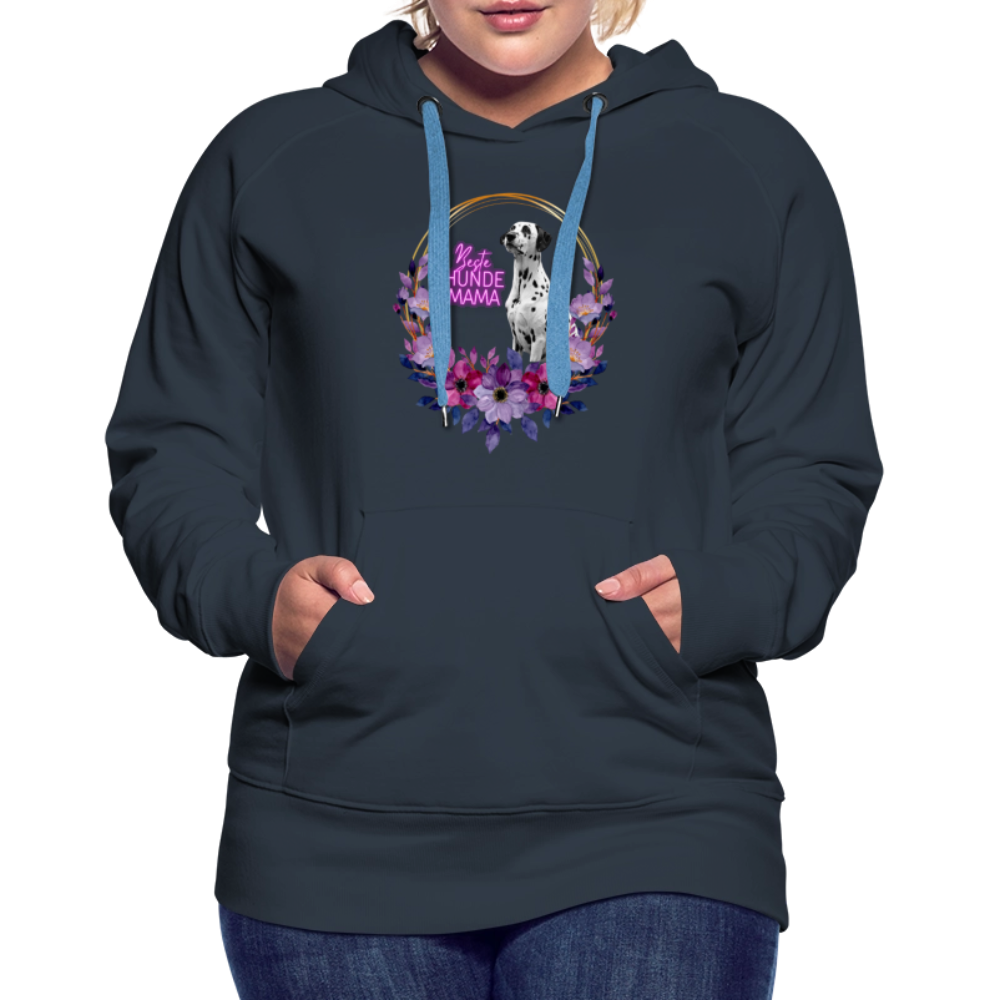 LiNBW. Frauen Hoodie Beste Hundemama - Navy