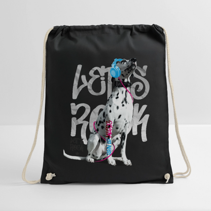 LiNBW. Turnbeutel Dalmatiner Let´s Rock - Schwarz