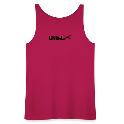 LiNBW. Frauen Tank-Top Dalmatiner Life is not just black and white - dunkles Pink