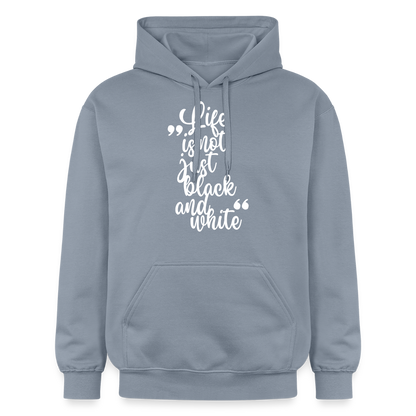 LiNBW. Männer & Frauen Hoodie Life is not just black and white - Blau