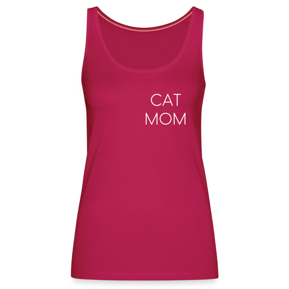 LiNBW. Frauen Tank-Top Stolzes Personal einer Katze - dunkles Pink