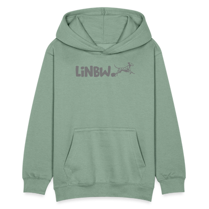 LiNBW. Kinder Hoodie Life is not just black and white - Graugrün