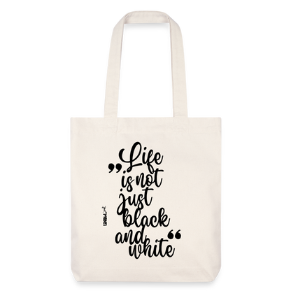 LiNBW. Stoffbeutel Life is not just black and white - Naturweiß