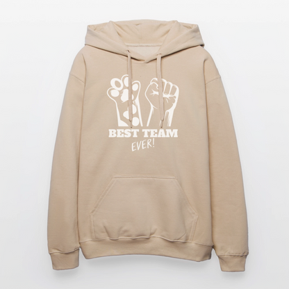 LiNBW. Männer & Frauen Hoodie Best Team Ever - Sand