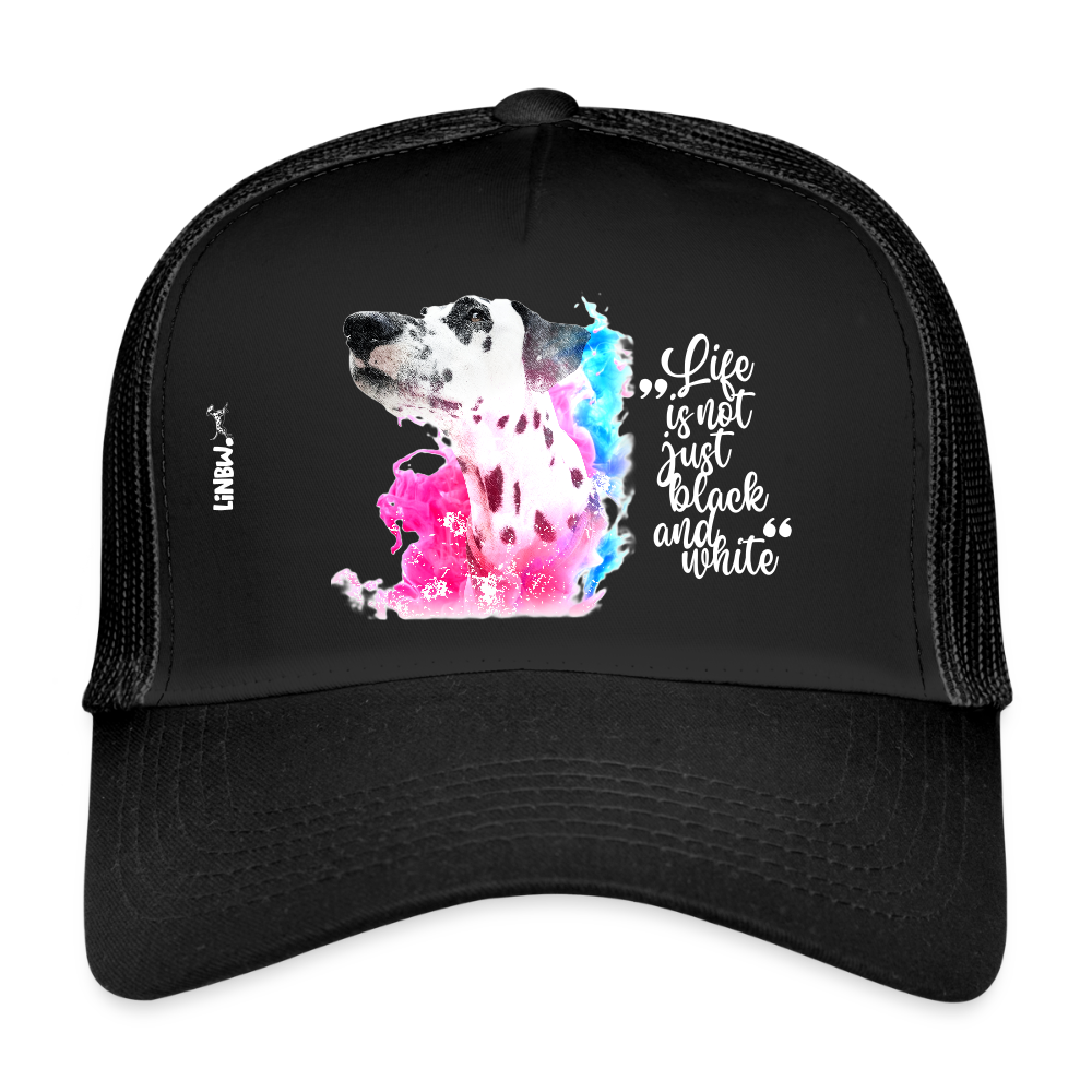 LiNBW. Cap Dalmatiner Life is not just black and white - Schwarz/Schwarz