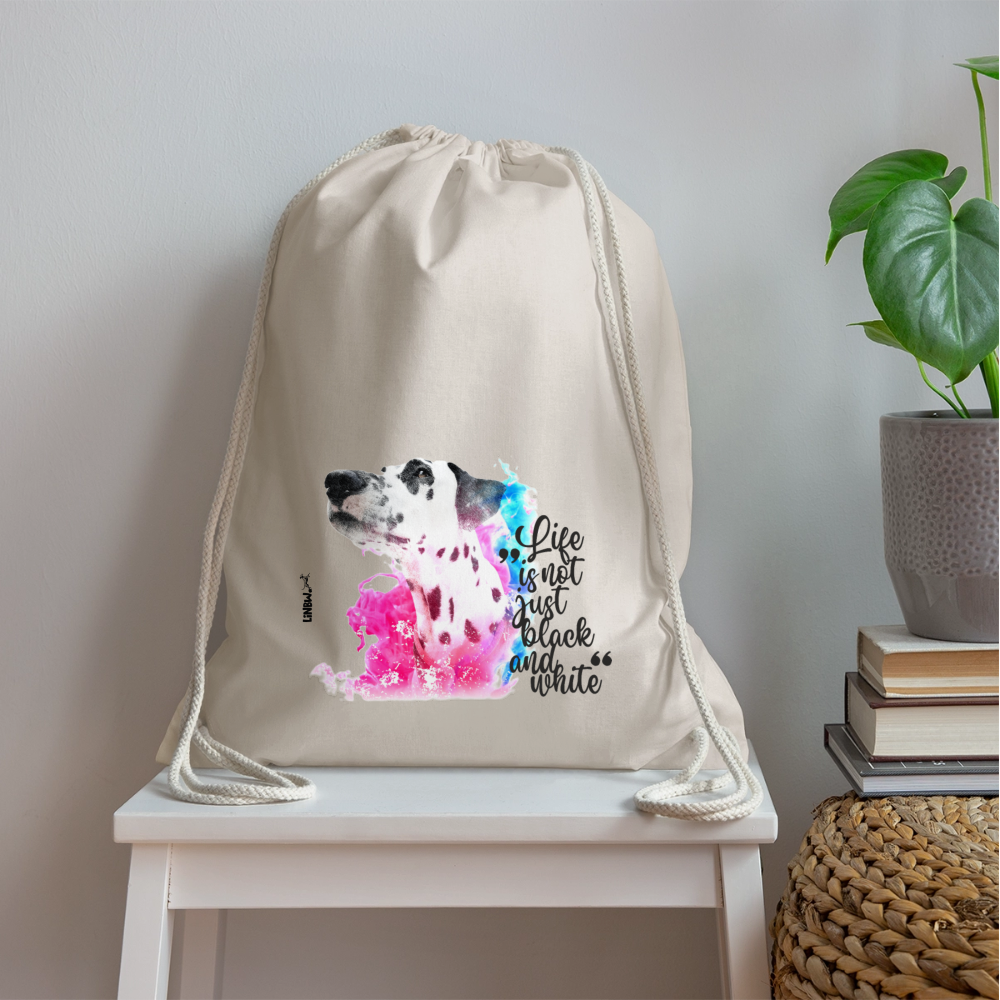 LiNBW. Turnbeutel Dalmatiner Life is not just black and white - Natur