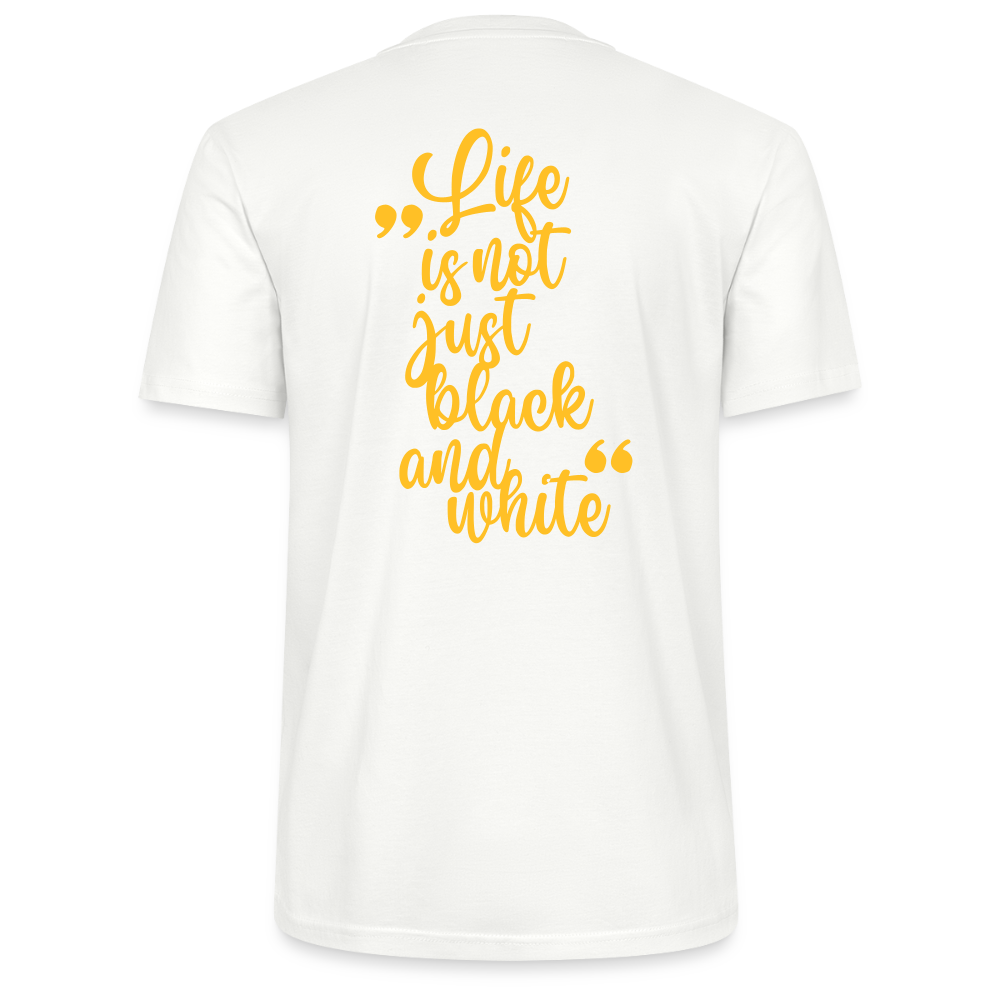 LiNBW. Männer T-Shirt Life is not just black and white - Weiß