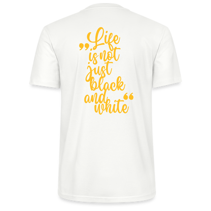 LiNBW. Männer T-Shirt Life is not just black and white - Weiß