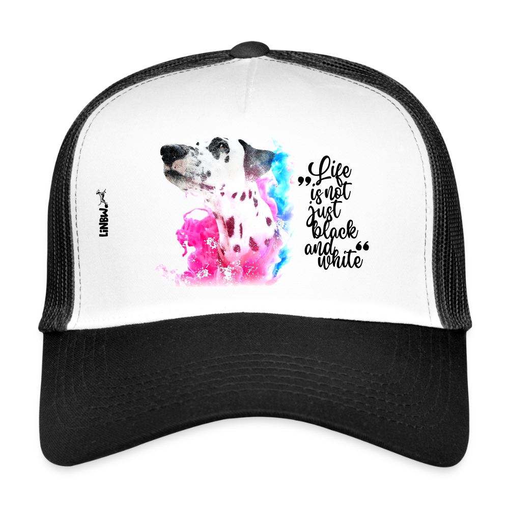 LiNBW. Cap Dalmatiner Life is not just black and white - Weiß/Schwarz