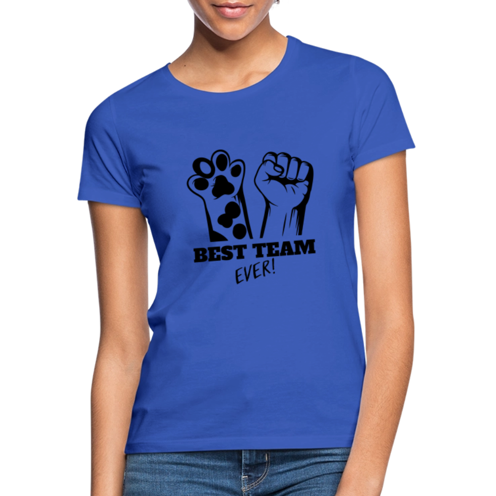 LiNBW. Frauen T-Shirt Best Team Ever - Royalblau