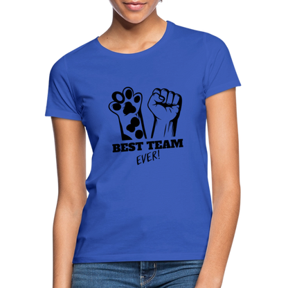 LiNBW. Frauen T-Shirt Best Team Ever - Royalblau