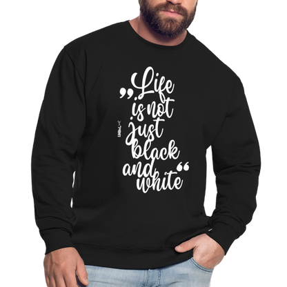 LiNBW. Männer Pullover Life is not just black and white - Schwarz