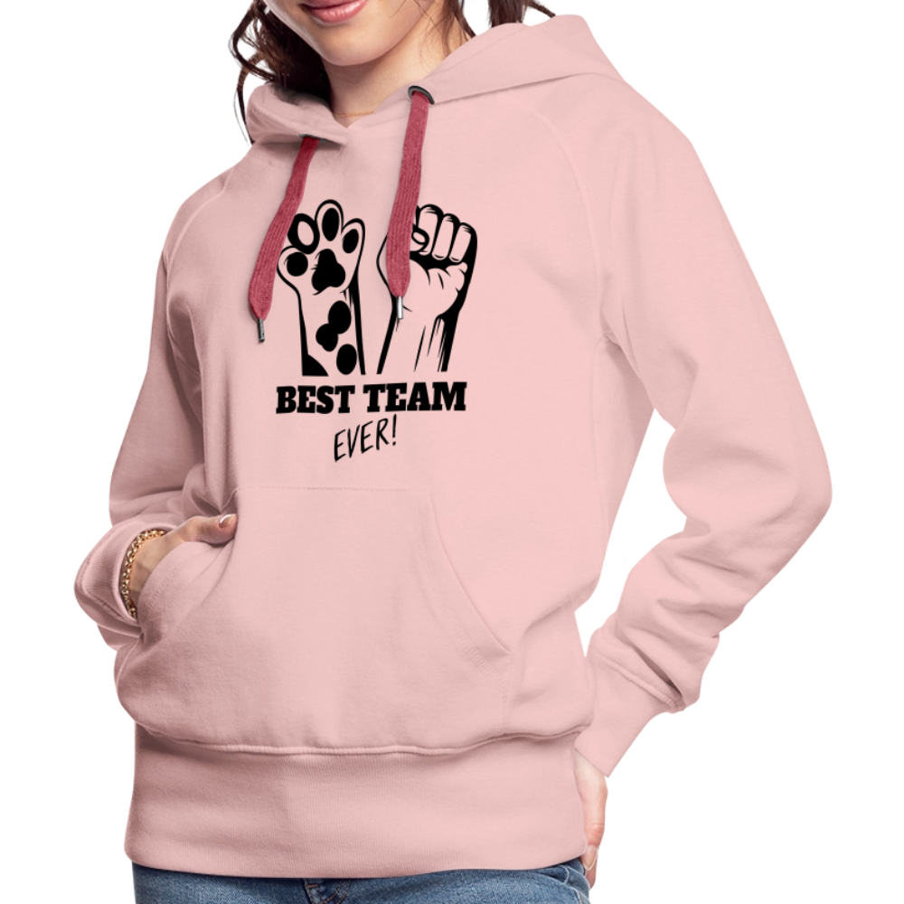 LiNBW.  Frauen Hoodie Best Team Ever - Kristallrosa