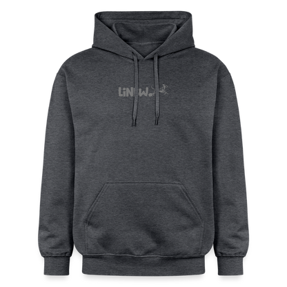 LiNBW. Männer & Frauen Hoodie Life is not just black and white - Dunkelgrau meliert