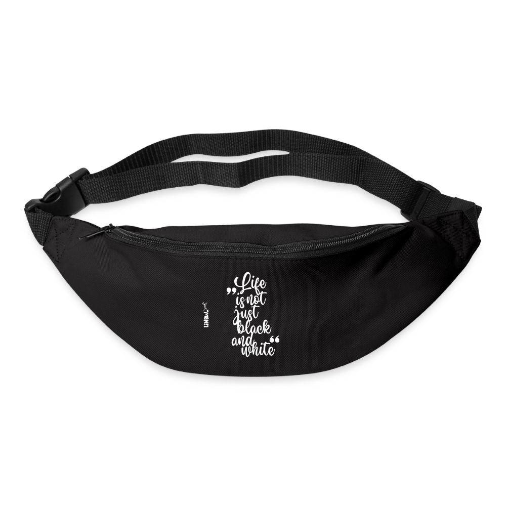 LiNBW. Gürteltasche Life is not just black and white - Schwarz
