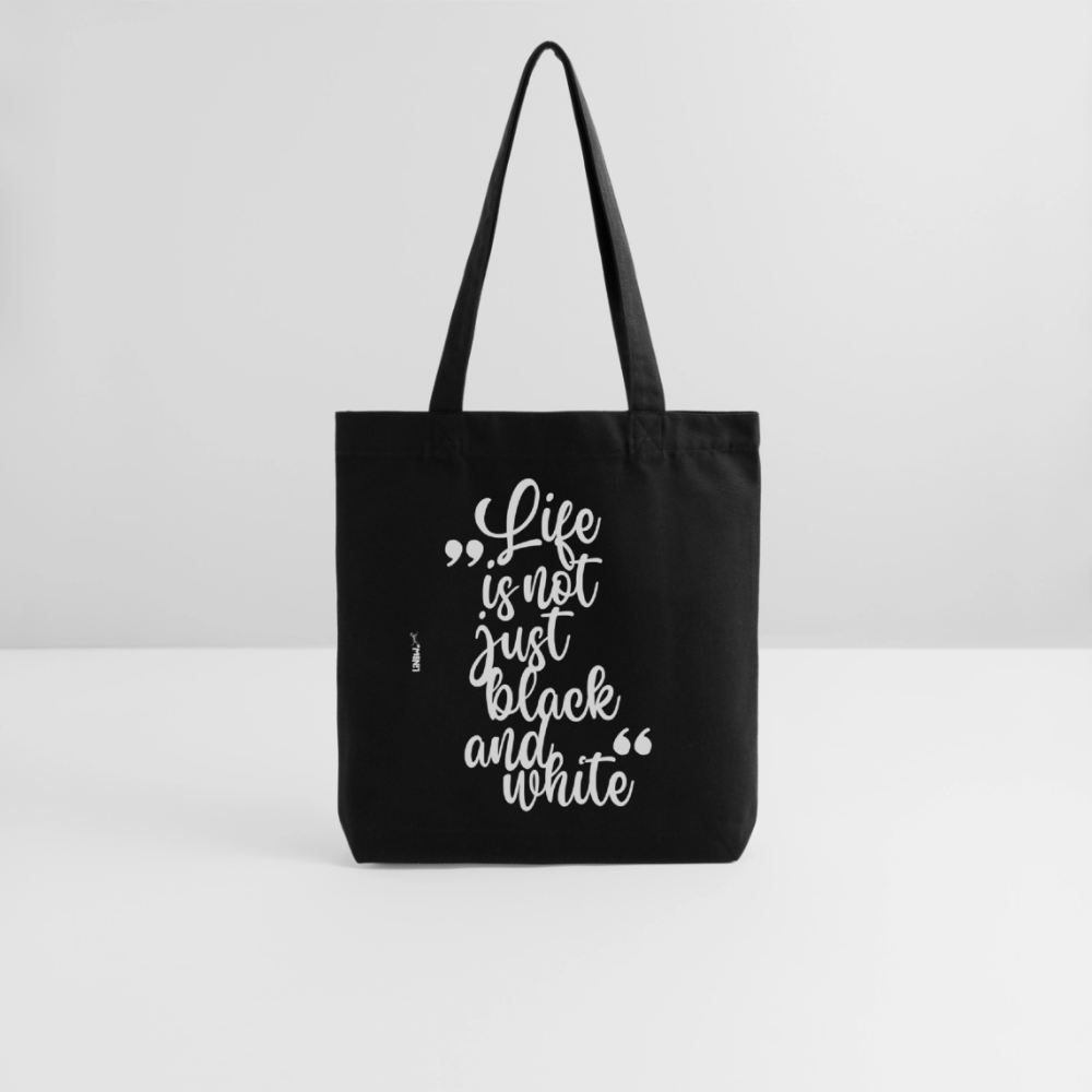LiNBW. Stoffbeutel Life is not just black and white - Schwarz