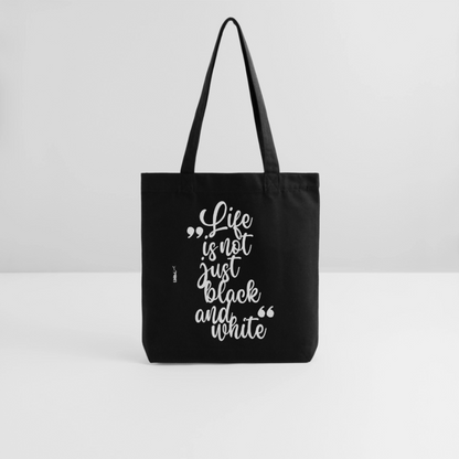 LiNBW. Stoffbeutel Life is not just black and white - Schwarz