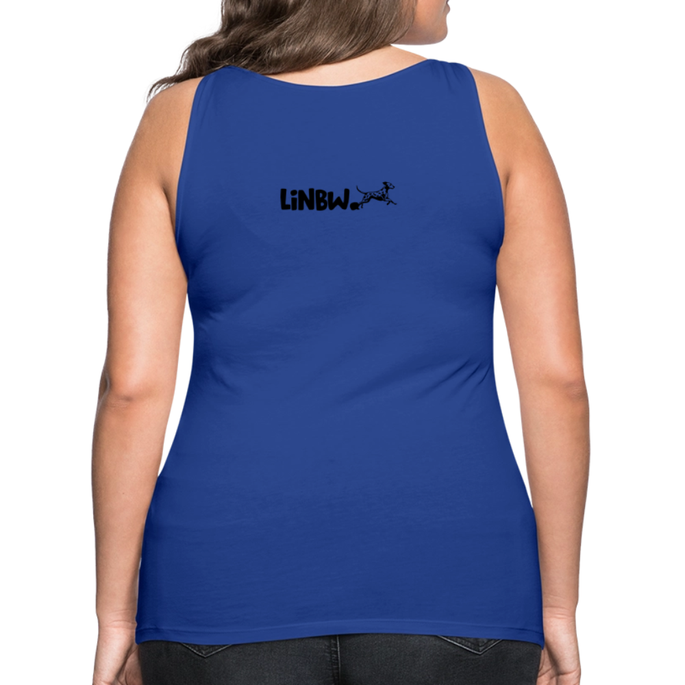 LiNBW. Frauen Tank-Top Dalmatiner Life is not just black and white - Königsblau