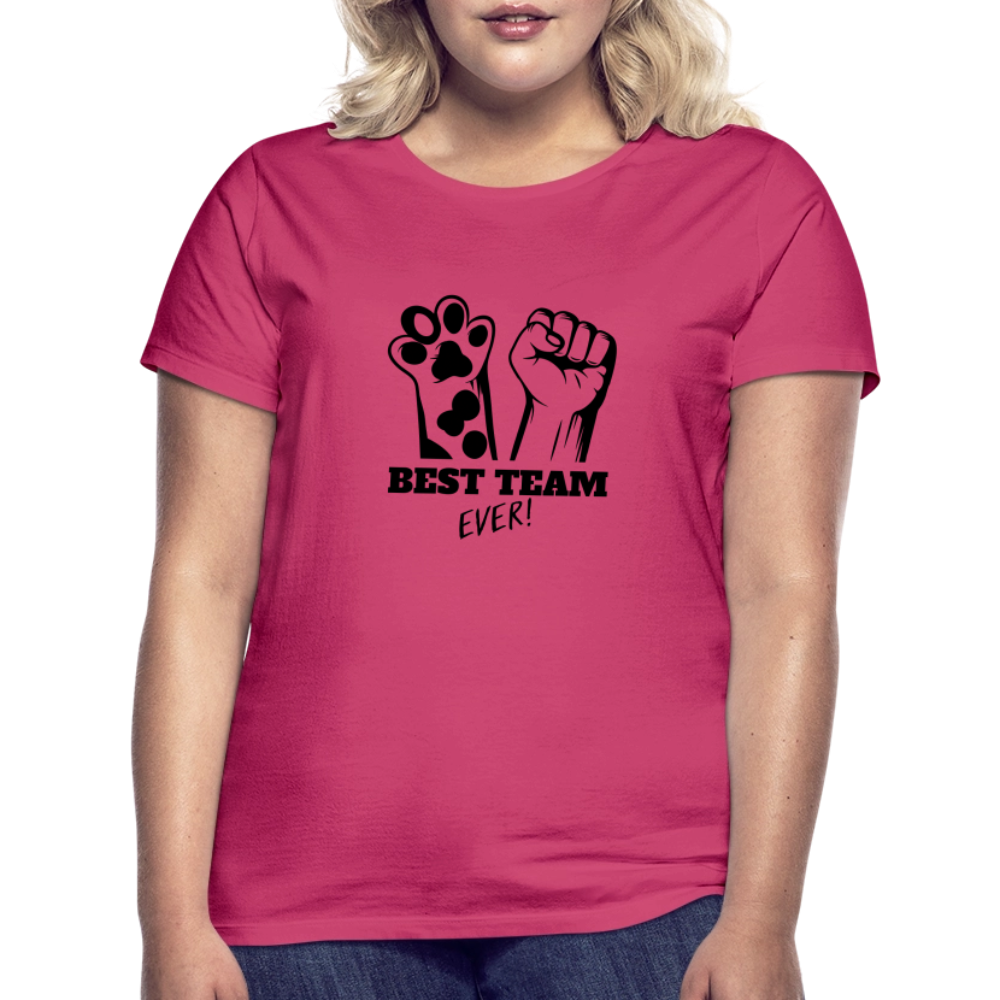 LiNBW. Frauen T-Shirt Best Team Ever - Azalea