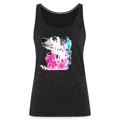 LiNBW. Frauen Tank-Top Dalmatiner Life is not just black and white - Anthrazit