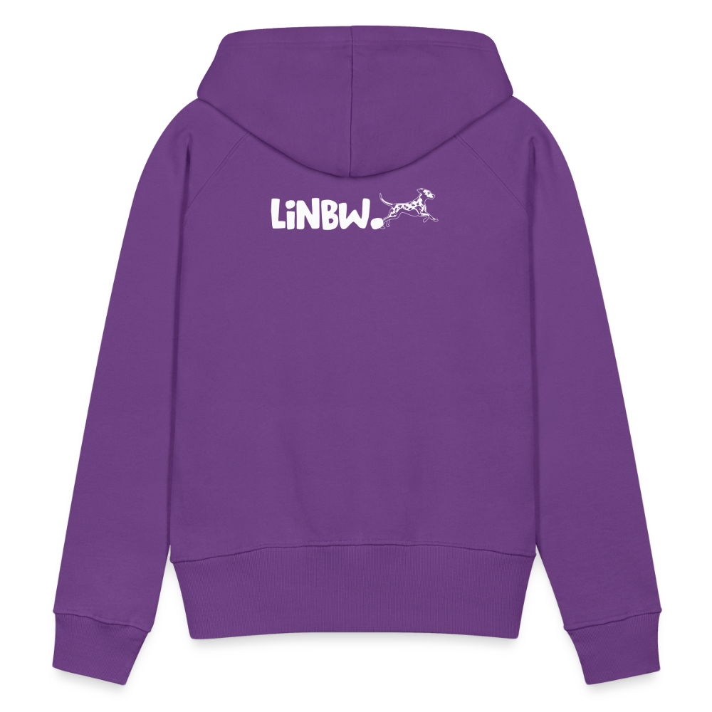 LiNBW. Frauen Hoodie Life is not just black and white - Purple