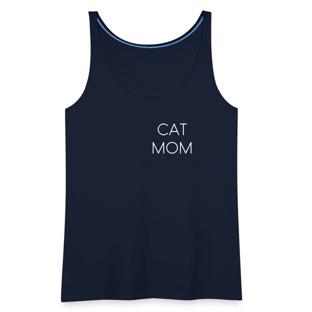 LiNBW. Frauen Tank-Top Stolzes Personal einer Katze - Navy