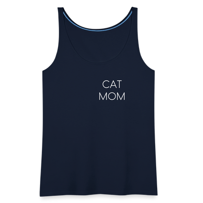 LiNBW. Frauen Tank-Top Stolzes Personal einer Katze - Navy