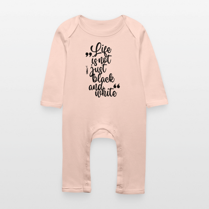 LiNBW. Baby Strampler Life is not just black and white - Kristallrosa