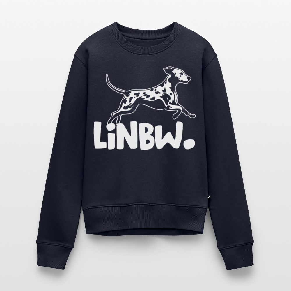 Damen Pullover „LINBW Logo“ – Dalmatiner Design – weißer Print 🐾🤍 - Navy