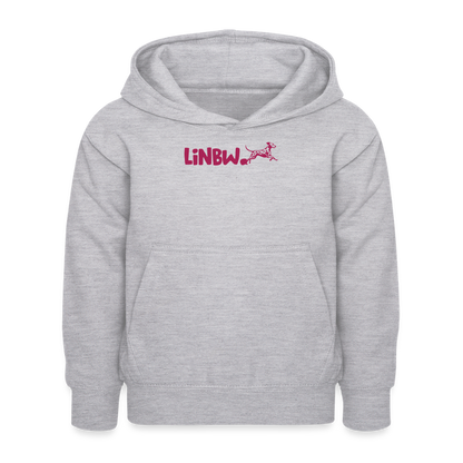 LiNBW. Kinder Hoodie Life is not just black and white - Hellgrau meliert