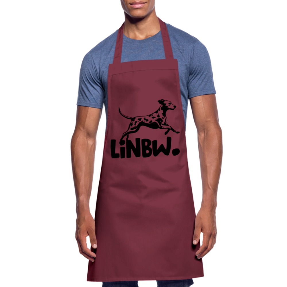Kochschürze mit LINBW-Logo – schlicht, stilvoll & bewusst - Bordeaux