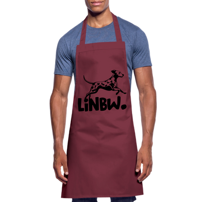Kochschürze mit LINBW-Logo – schlicht, stilvoll & bewusst - Bordeaux