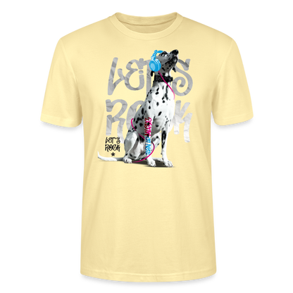 LiNBW. Männer T-Shirt Dalmatiner Let's Rock - Creme