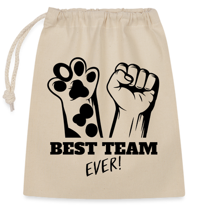 LiNBW. Baumwollbeutel Best Team Ever - Natur