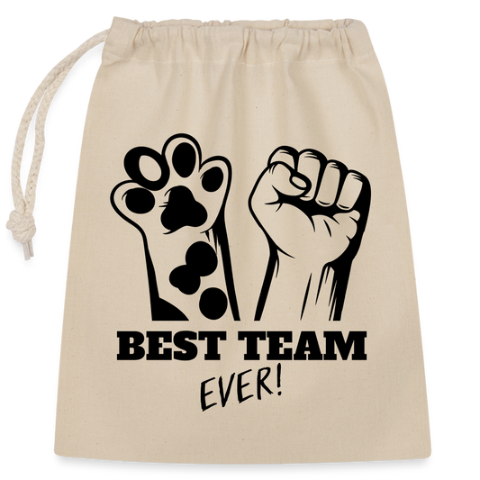 LiNBW. Baumwollbeutel Best Team Ever - Natur