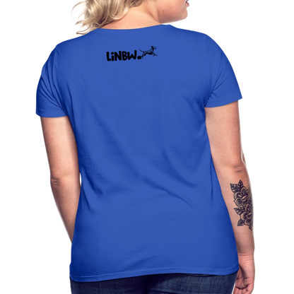 LiNBW. Frauen T-Shirt Dalmatiner Life is not just black and white - Royalblau